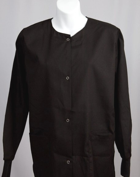 BLACK Warm Up Jacket L LARGE Nursing Scrubs  